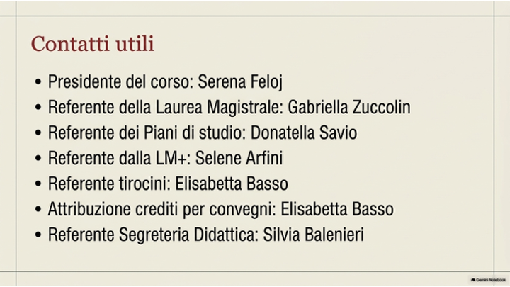 Contatti utili